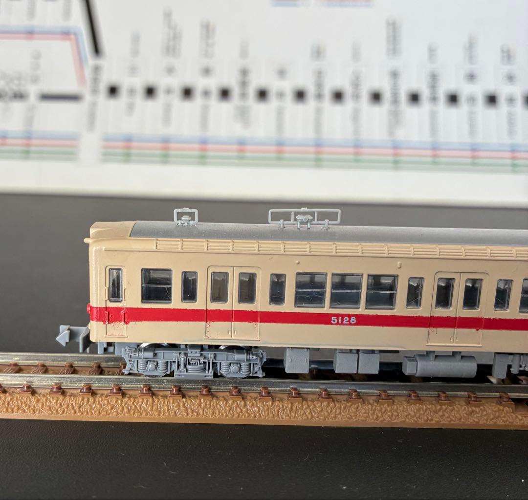 管理番号1706 都営5000形 Nゲージ 未塗装キット素人組立品4両