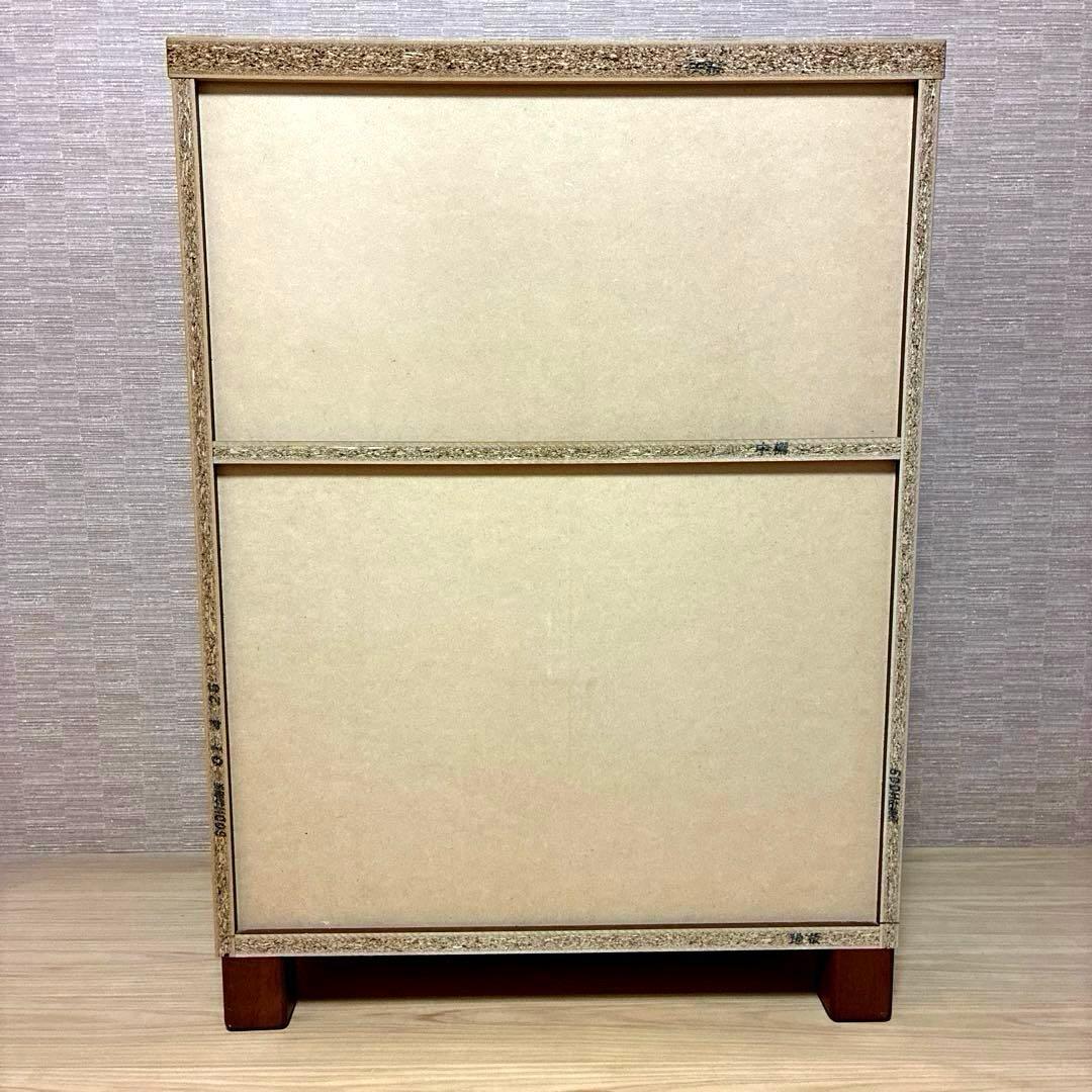 ASKA 格子扉 木製キャビネット 電話台