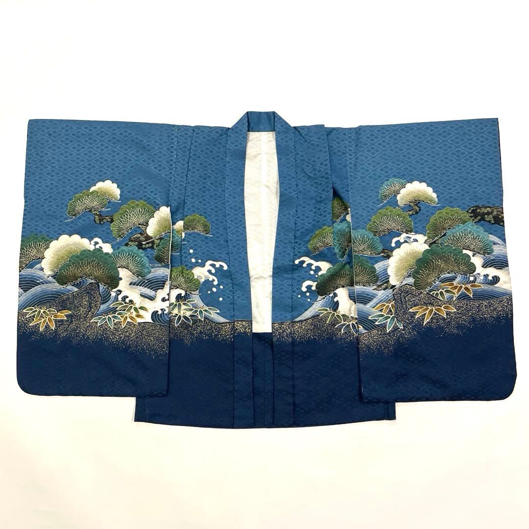 七五三 羽織セット 男の子 羽織 着物 長襦袢 半衿付き 5歳 No.140