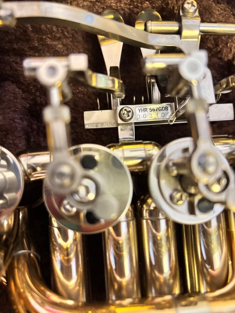 美品】ヤマハ ホルン YHR-567GDB フルダブル ホルン ゴールドブラス