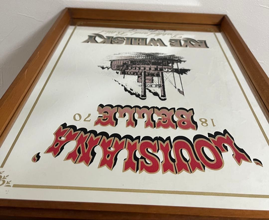 ルイジアナ•ベル•ライウィスキーパブミラー