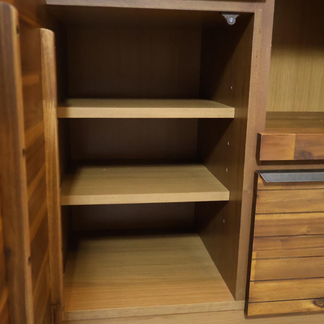 unico ウニコ スウェラ キッチンボード カップボード 食器棚 アカシア材