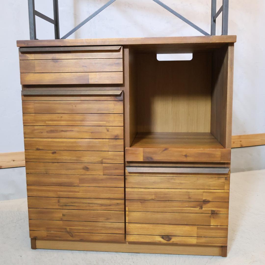 unico ウニコ スウェラ キッチンボード カップボード 食器棚 アカシア材