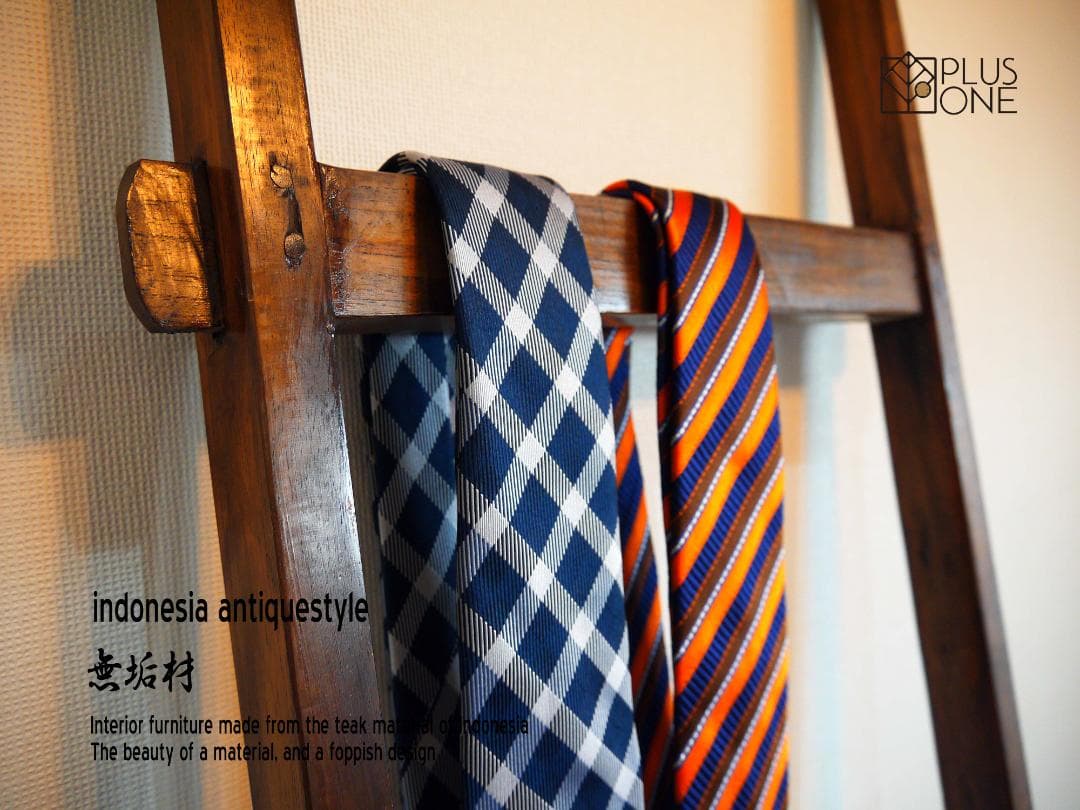 北欧モダンインテリア　アジアン家具雑貨　チークインテリア梯子（はしご）