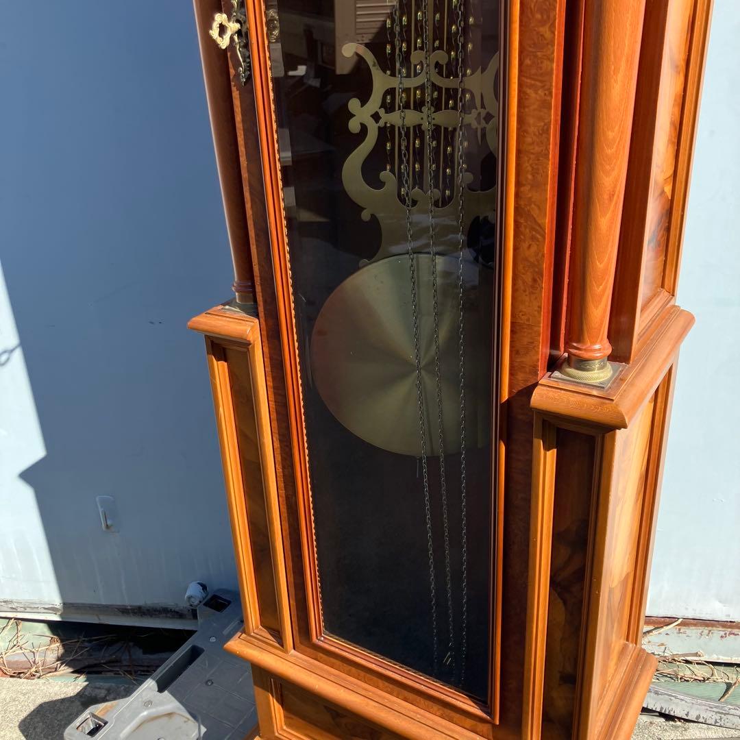 Laurisドイツ製アンティーク tempus fugit ホールクロック柱時計