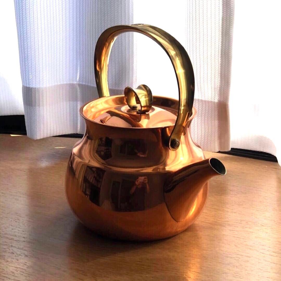 純銅製ケトル　銅製やかん　2.2L 未使用ヴィンテージ