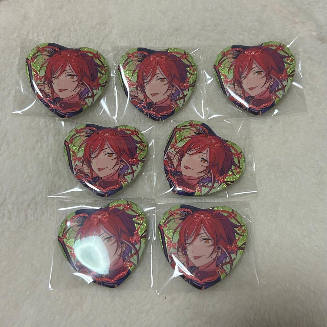 あんスタ ラメキラハートカンバッジ 缶バッジ 逆先夏目 - メルカリ