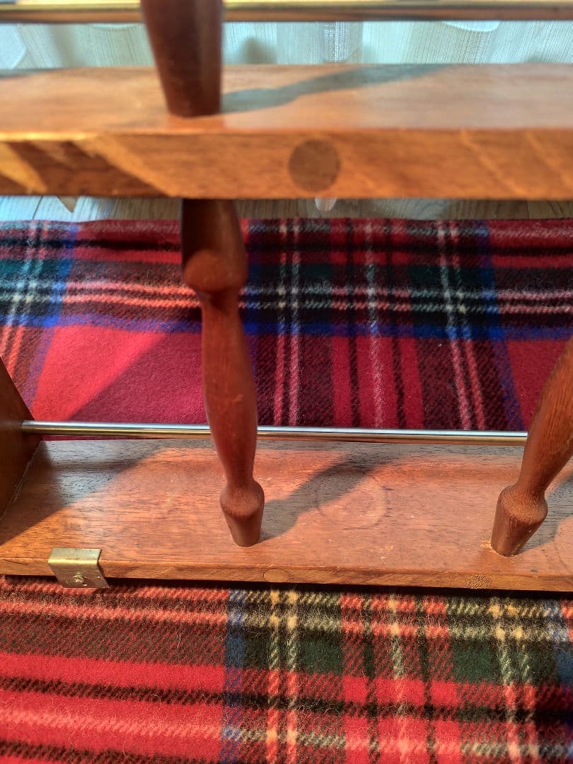 ③昭和レトロ ヴィンテージ アンティーク 北欧家具 壁掛け 収納棚 木製　ラック