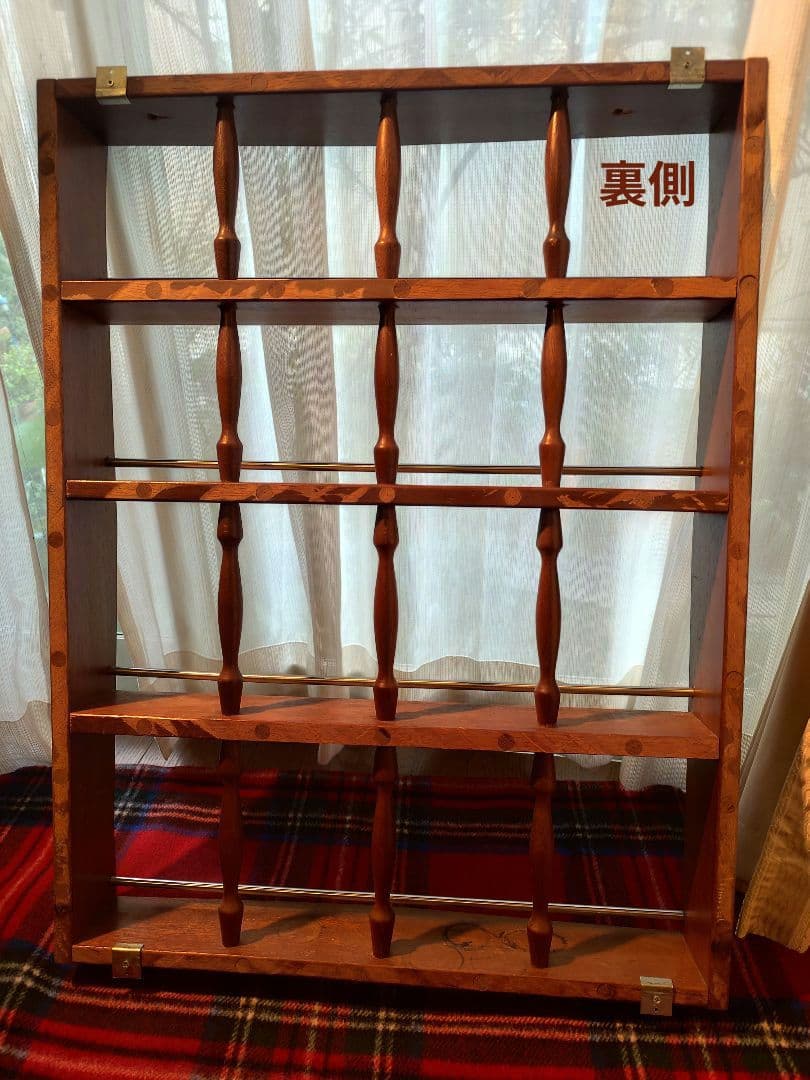 ③昭和レトロ ヴィンテージ アンティーク 北欧家具 壁掛け 収納棚 木製　ラック
