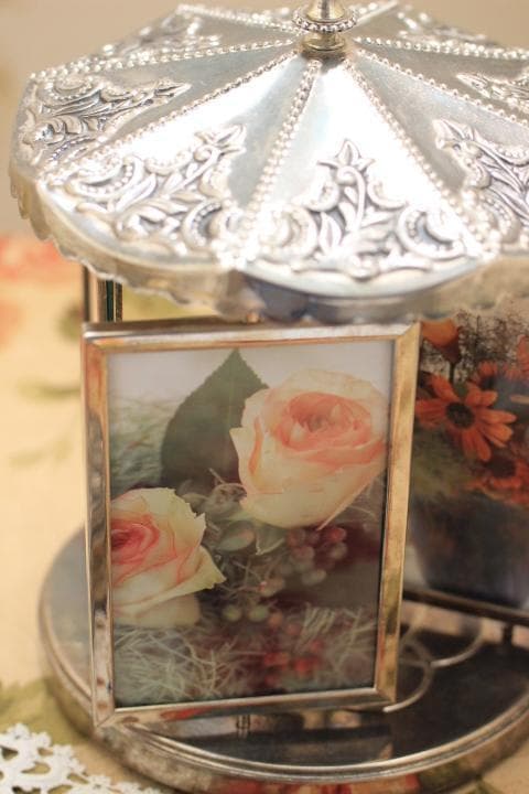 【セール中】クローム製　回転式ピクチャーフレーム PF0018