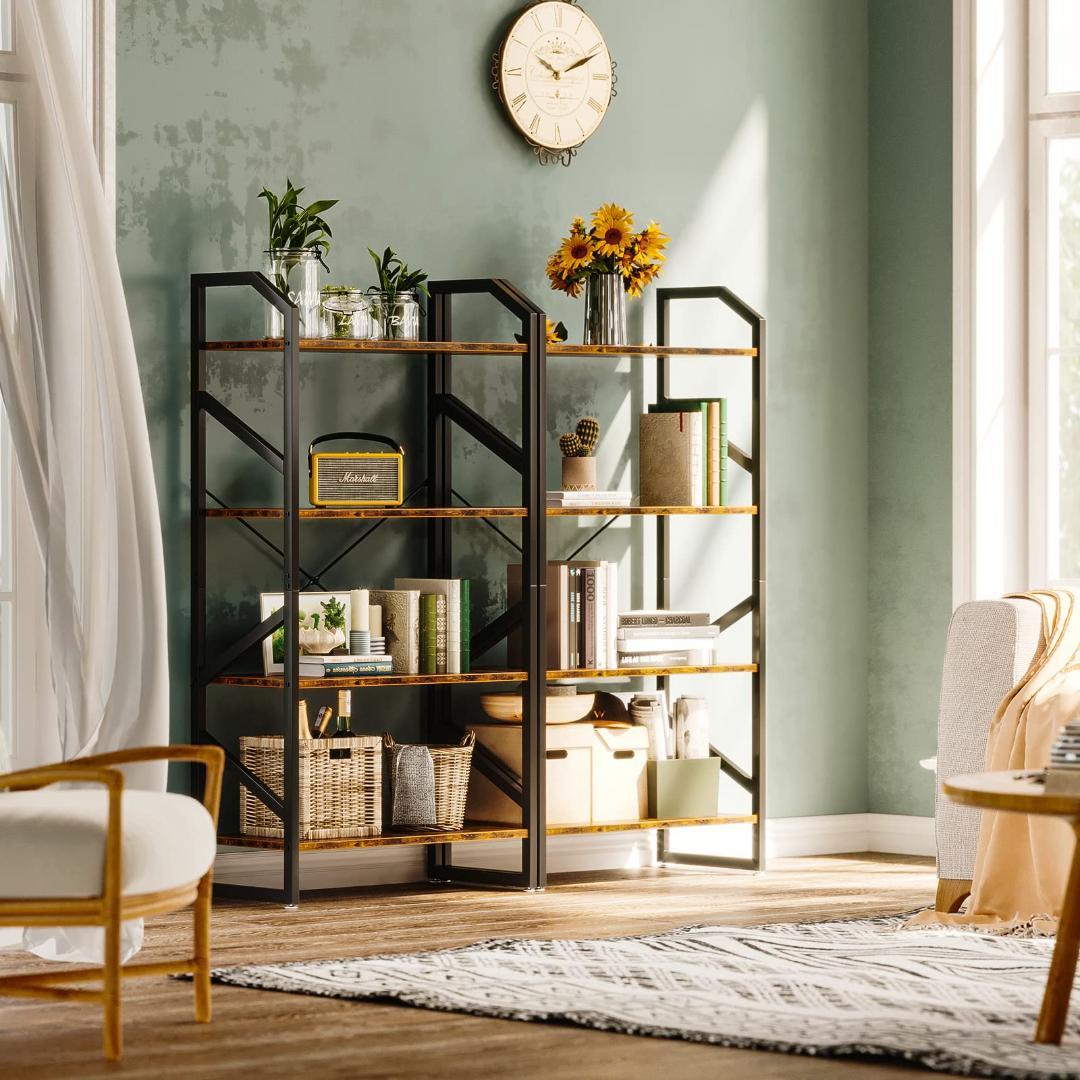 4段 ラック モダンデザインと耐久性を兼ね備えた多機能収納