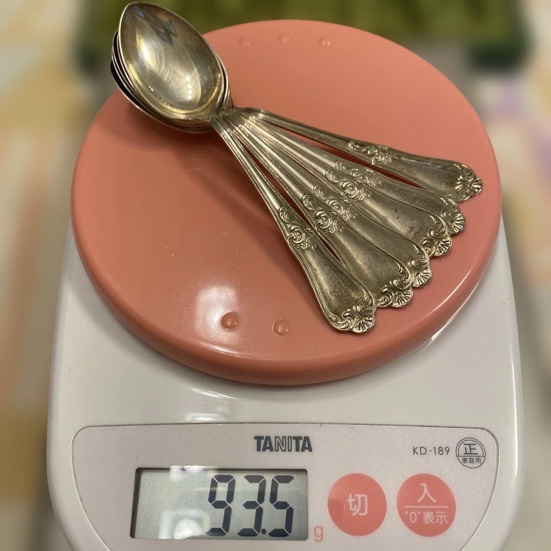 SILVER950　刻印　スプーン　6点セット　総重量約93.5g　銀食器