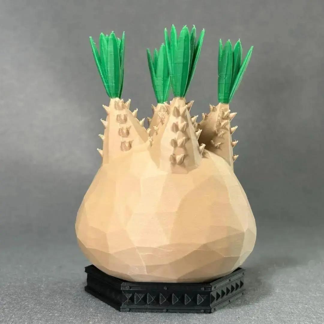 パキポディウム グラキリス フィギュア 3Dプリンター オブジェ 塊根