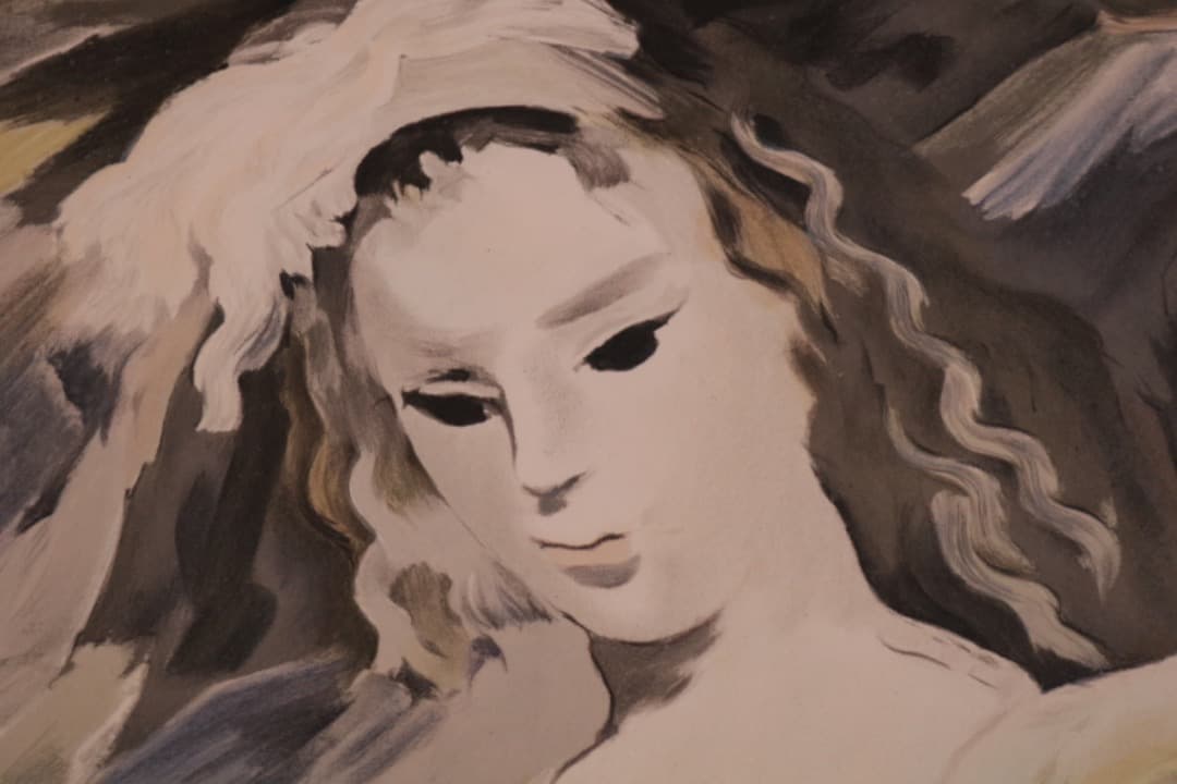 絵画】マリー・ローランサン作 リトグラフ『犬を抱く女』 - メルカリ