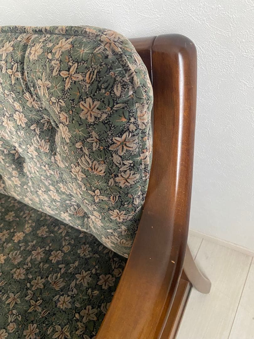 カリモク コロニアル グリーン 花柄