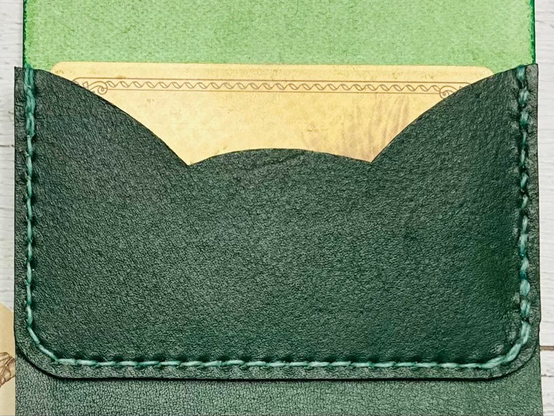 ❤【新色♪】【可愛さ×高級感♪】お洒落可愛い猫のコンパクトミニ財布♪深緑グリーン