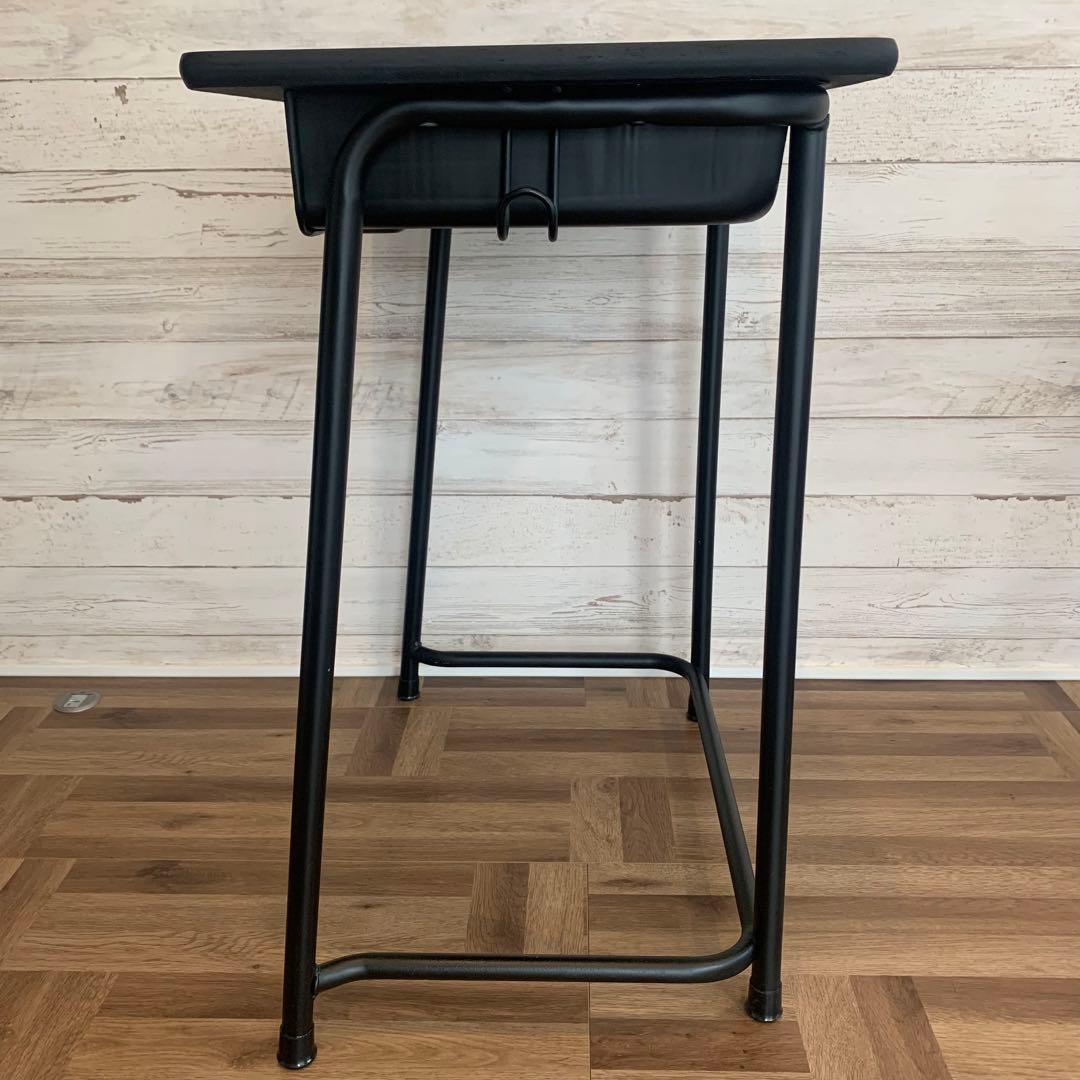 値下げ期間‼️カフェスタイル　リメイク　オシャレ　学校　机　ブラック　学習机