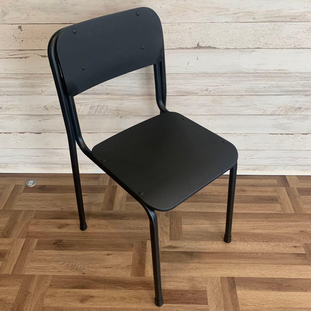 値下げ期間‼️カフェスタイル　リメイク　オシャレ　学校　机　ブラック　学習机