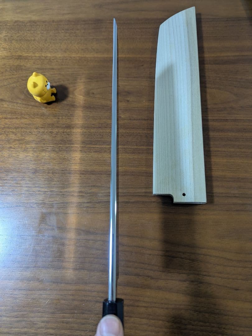 骨切り（鱧切り）包丁 尺寸 全鋼 両鏡面 黒水牛八角黒檀柄 - メルカリ