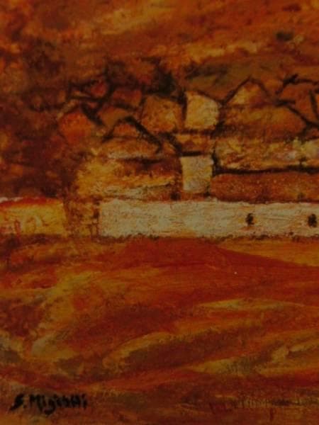 三岸節子、【ラコラオーラの城】、希少な大判額装用画集より、美品、新品額装付