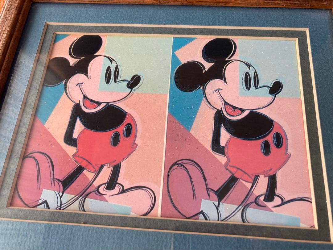 ミッキーマウス版画