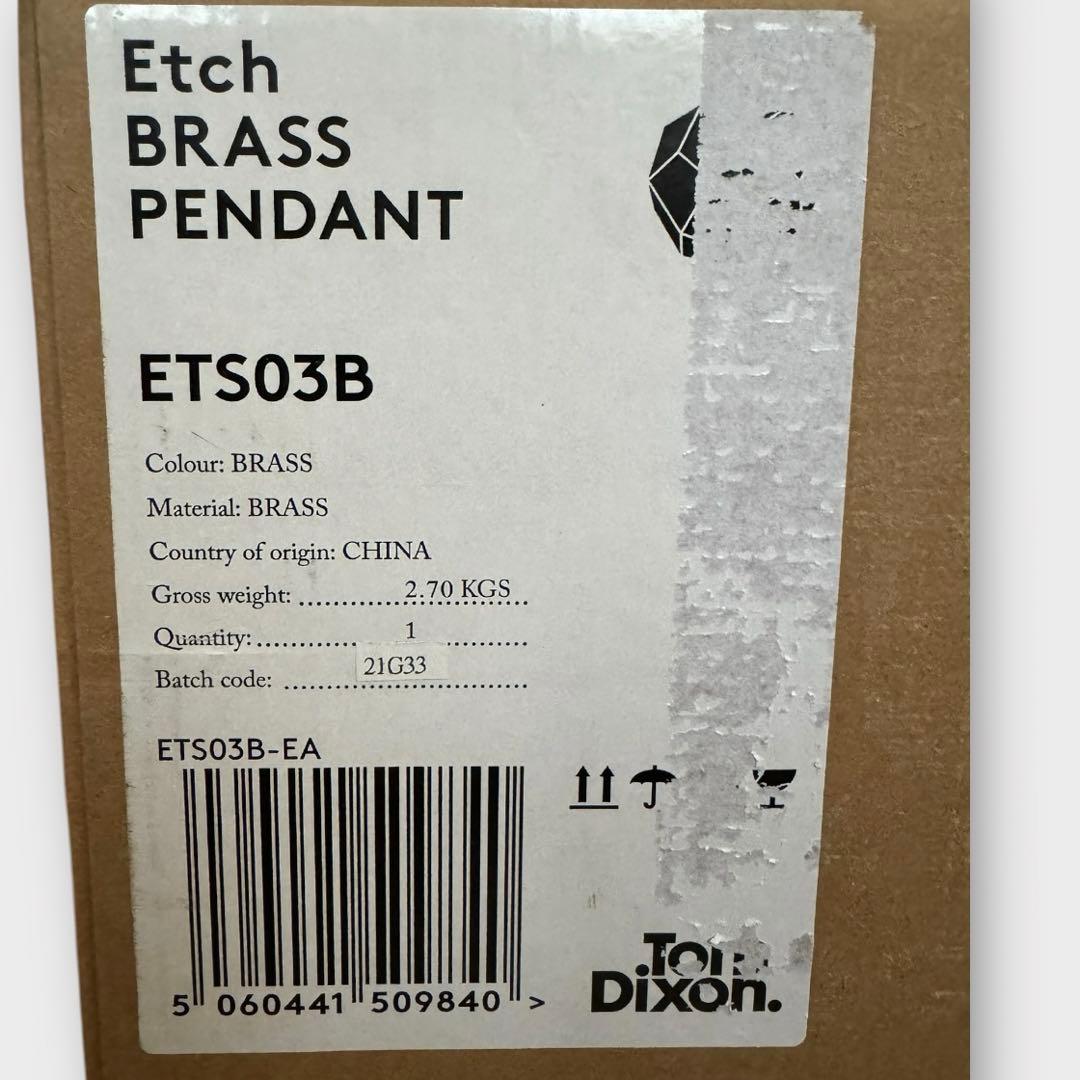 ■新品 正規品 Tom Dixon トムディクソン ペンダントライト ETCH