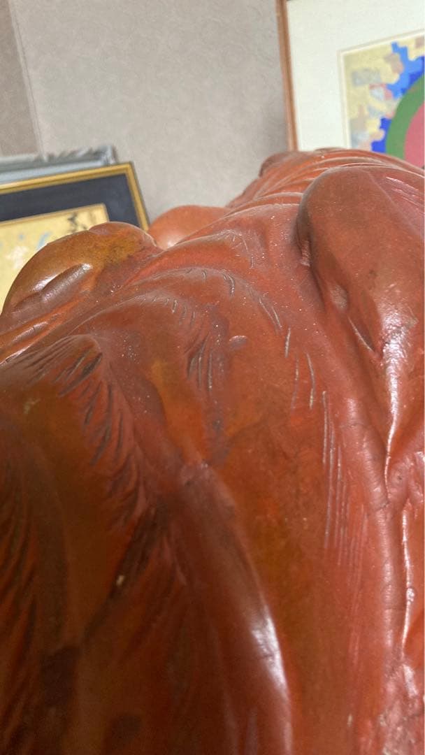 【縁起物！レア商品】虎　一刀彫り　全長120センチ 大型