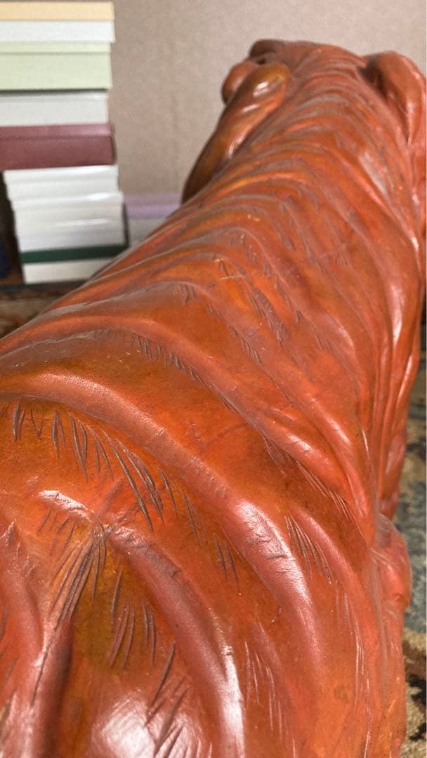 【縁起物！レア商品】虎　一刀彫り　全長120センチ 大型