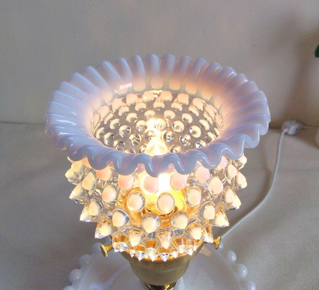 美 フェントン フレンチオパールセント クリンプシェードランプ
