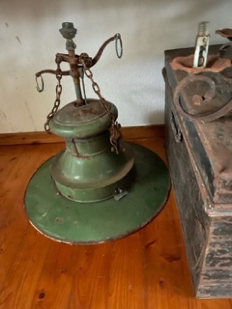 *️⃣プロフ必読 ❣️イギリス アンティーク ホーロー ランプ