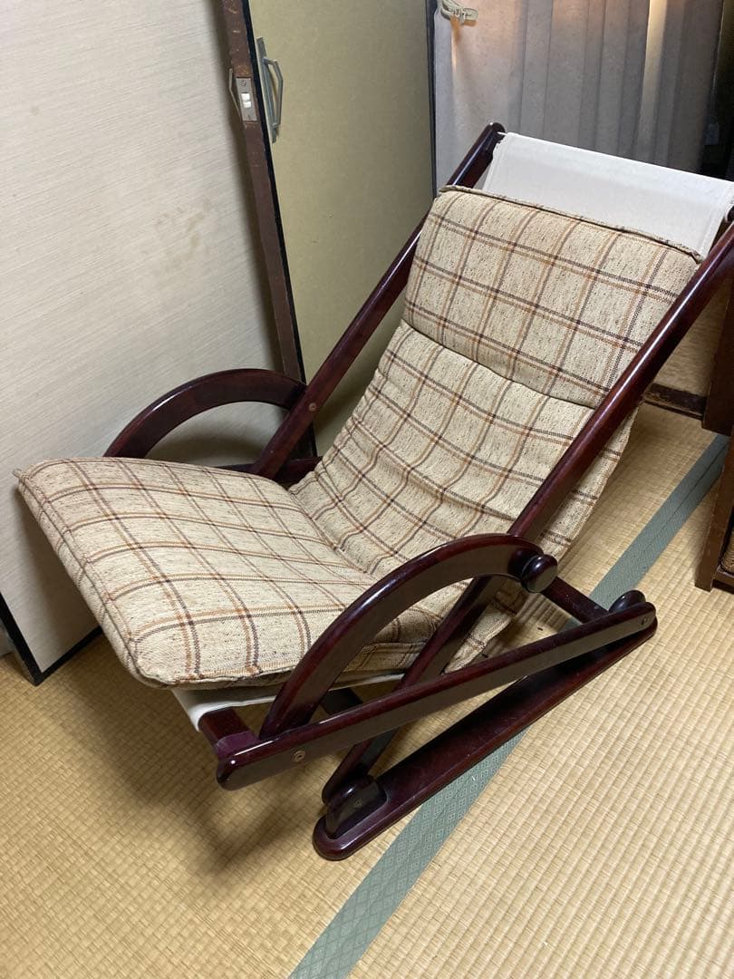 カリモク 木製 ロッキングチェア リクライニングチェア