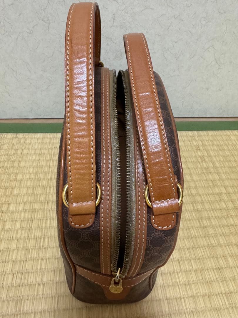 CELINE セリーヌ ヴィンテージ マカダム柄 ハンドバッグ／バニティバッグ