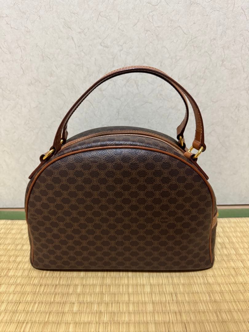 CELINE セリーヌ ヴィンテージ マカダム柄 ハンドバッグ／バニティバッグ