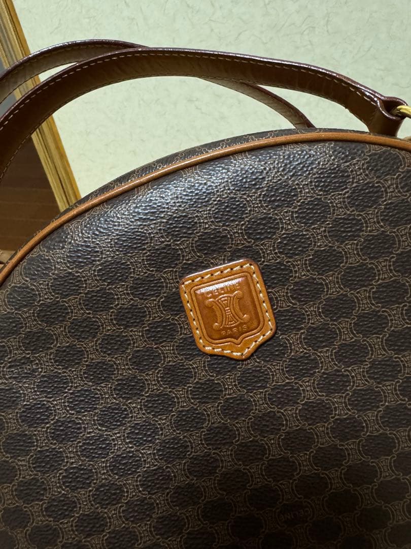 CELINE セリーヌ ヴィンテージ マカダム柄 ハンドバッグ／バニティバッグ