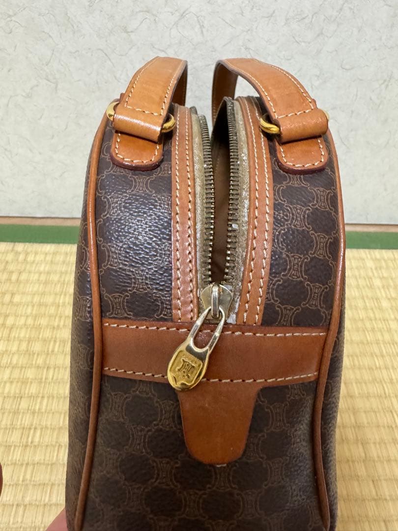 CELINE セリーヌ ヴィンテージ マカダム柄 ハンドバッグ／バニティバッグ