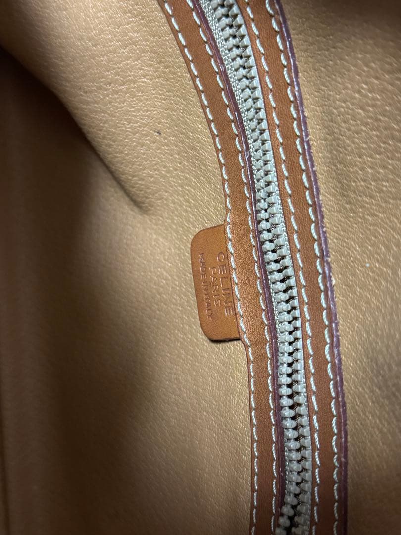 CELINE セリーヌ ヴィンテージ マカダム柄 ハンドバッグ／バニティバッグ