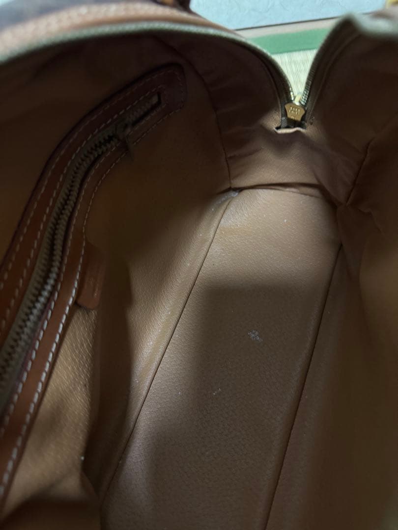 CELINE セリーヌ ヴィンテージ マカダム柄 ハンドバッグ／バニティバッグ