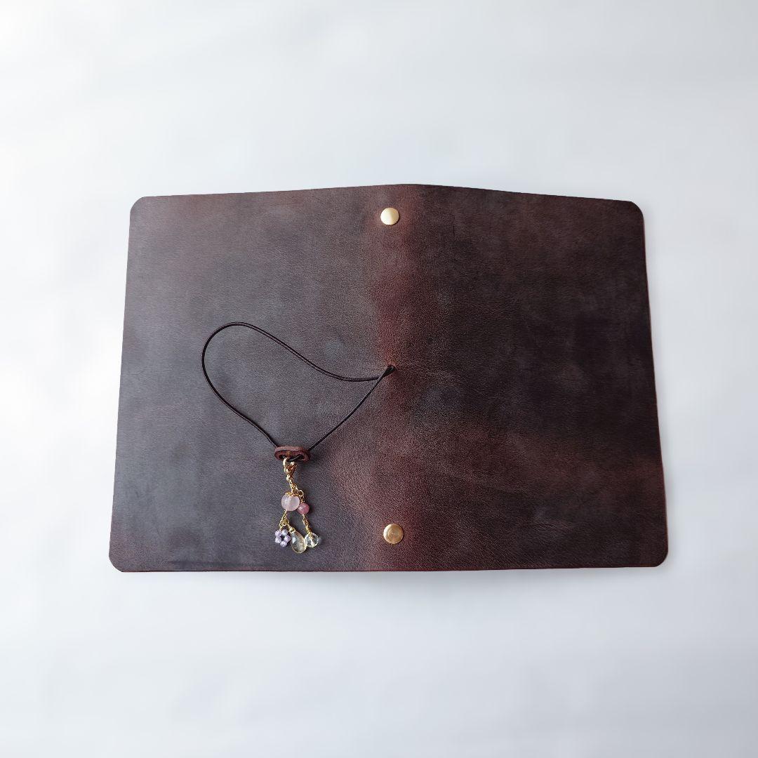 レザーシステム手帳 バイブルサイズ 【ハンドメイド】