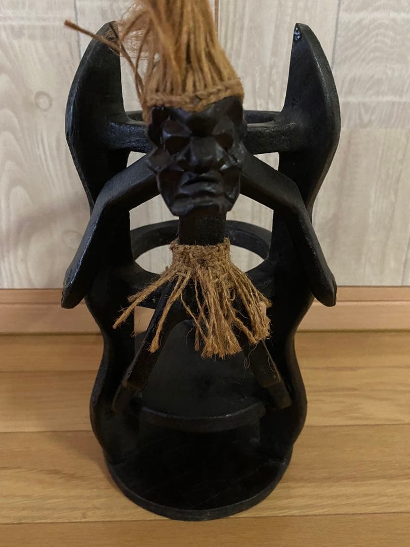 アフリカンスタイル 木製置物セット ウエルカムサイン付き