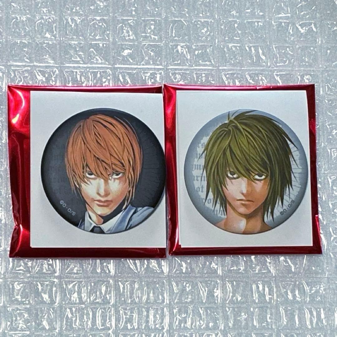 DEATH NOTEデスノート ポップアップ マット缶バッジ 月 L Aセット