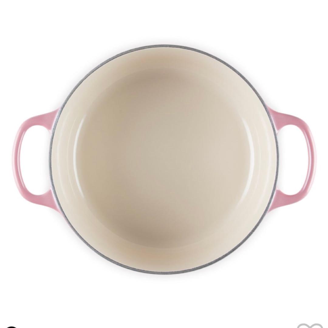 LE CREUSET 新品 フレンチローズ ルクルーゼ ココットロンド ピンク