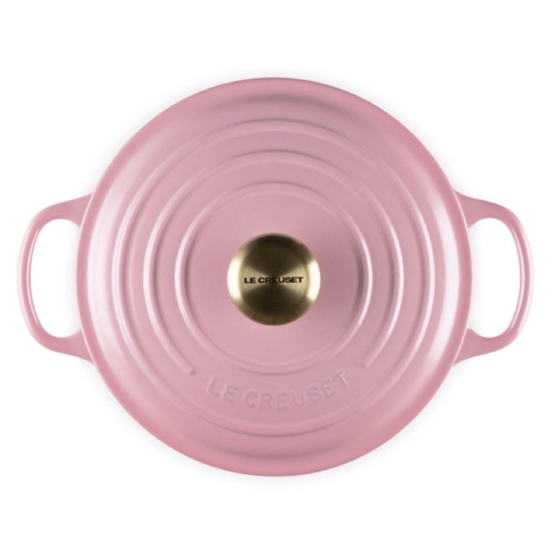 LE CREUSET 新品 フレンチローズ ルクルーゼ ココットロンド ピンク
