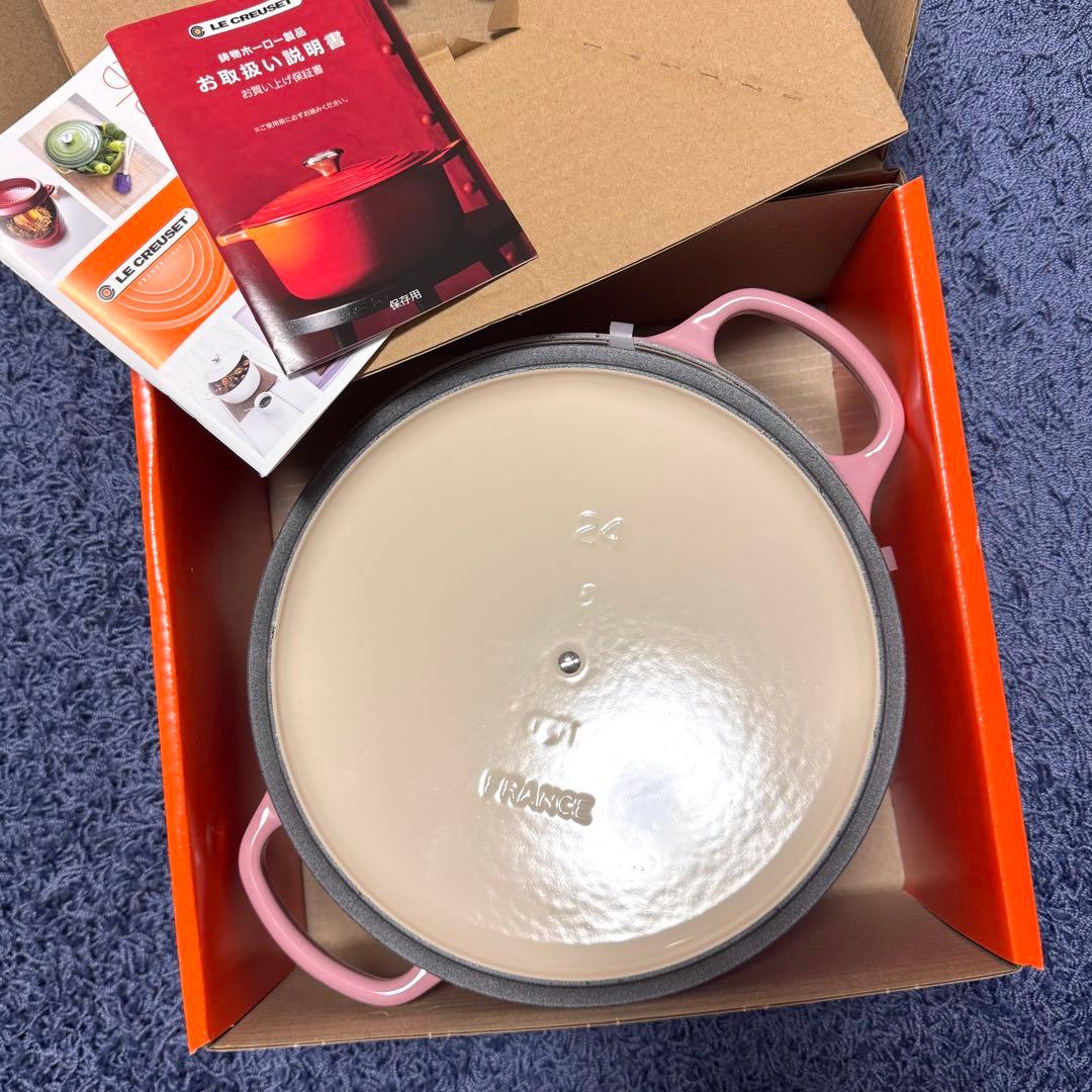 LE CREUSET 新品 フレンチローズ ルクルーゼ ココットロンド ピンク