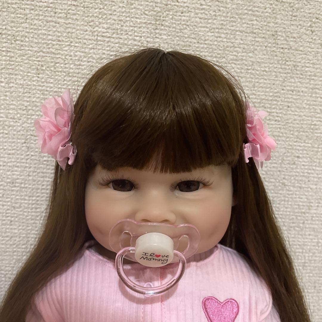 お値下げ⭐️リボーンドール55㌢エクボ可愛女の子 - メルカリ