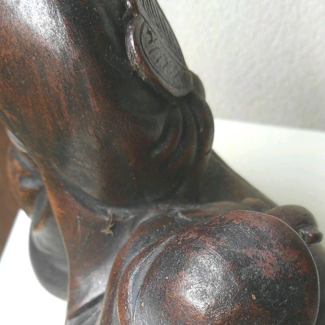 備前　布袋さんと大黒さんの置物