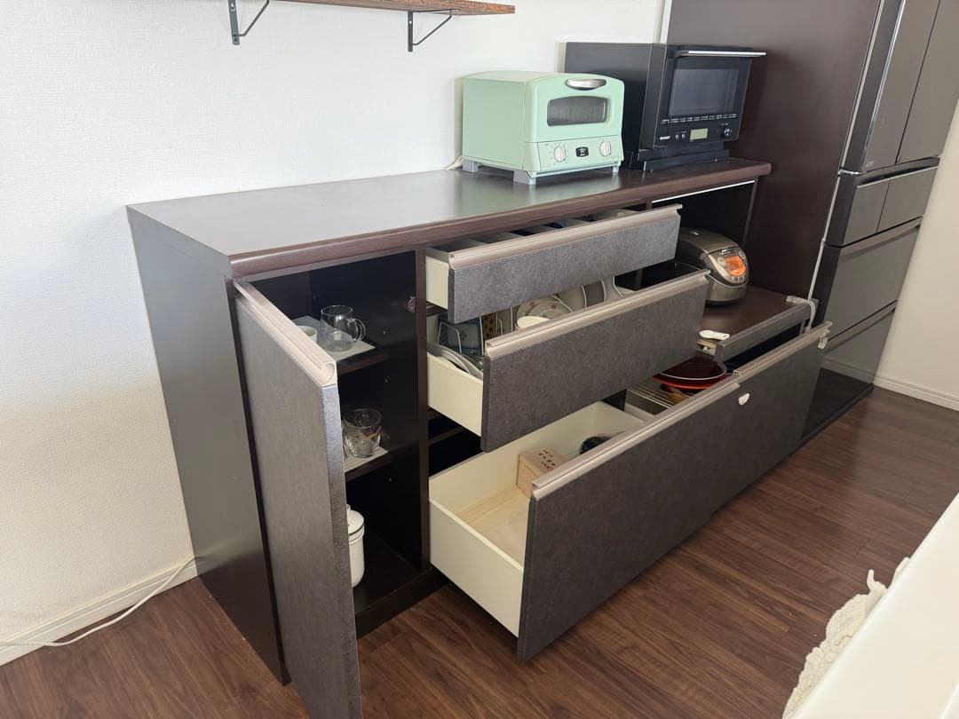 値下げしました(12/1以降の発送)パモウナ　キッチンカウンター　175cm幅