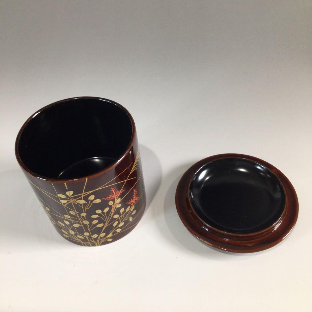 Ｐ７８０　棗　4点揃　『蒔絵師　中村湖彩作』『四季棗』　共箱　茶道具