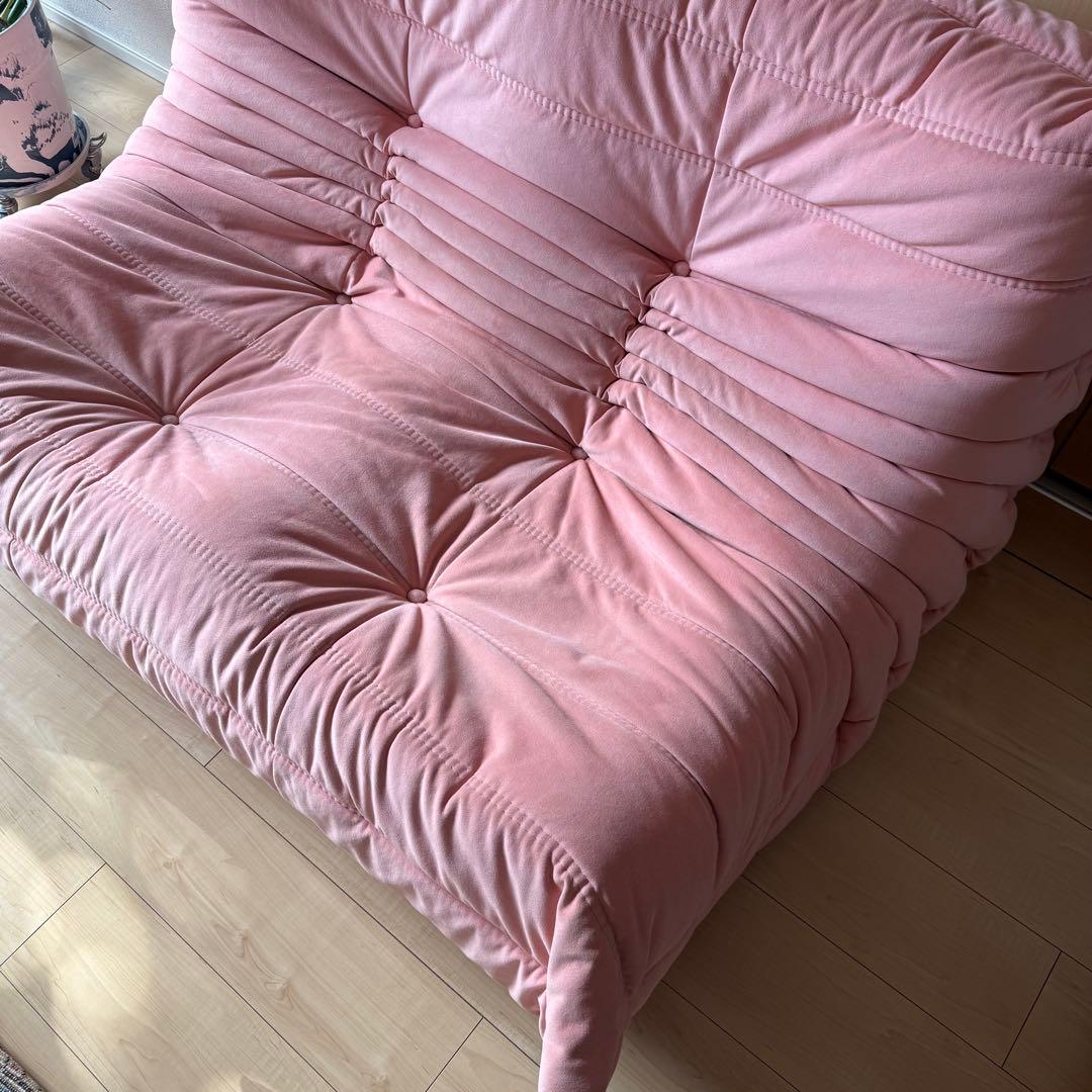 早い者勝ち! 美品 正規リーンロゼ トーゴ 2人掛け Lランク ウルトラスエード