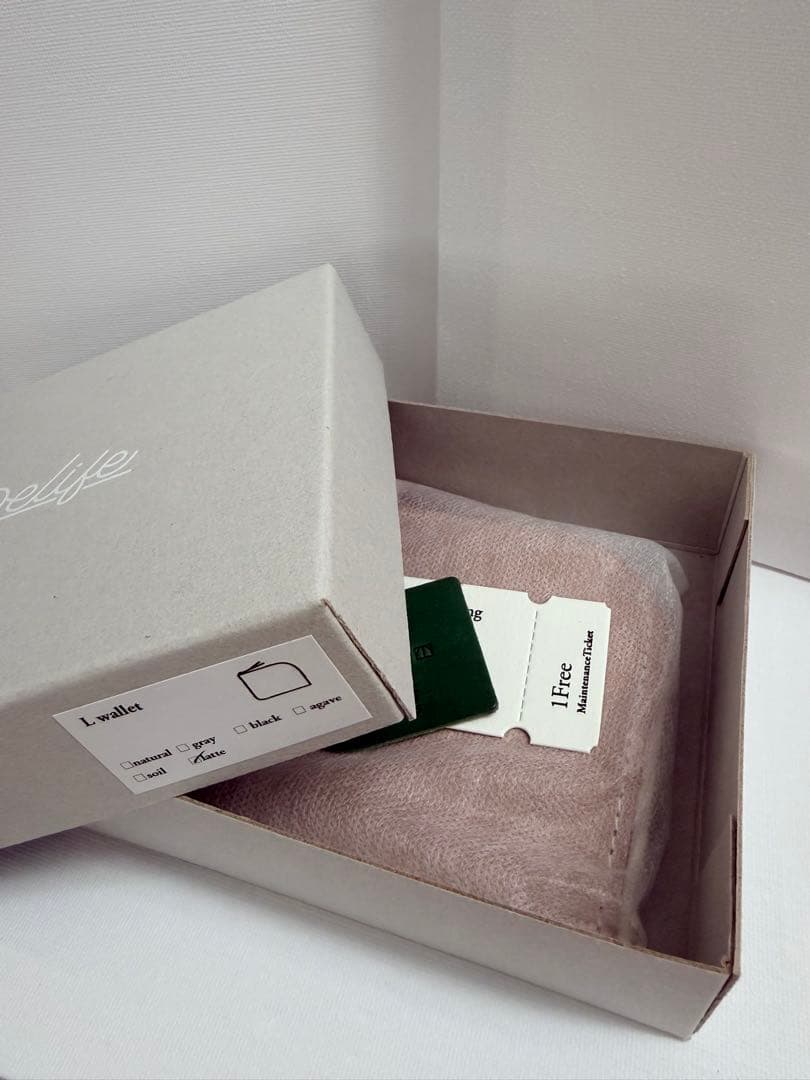 【新品未使用】　DELIFE デライフ　コンパクト　財布　L Wallet 本革