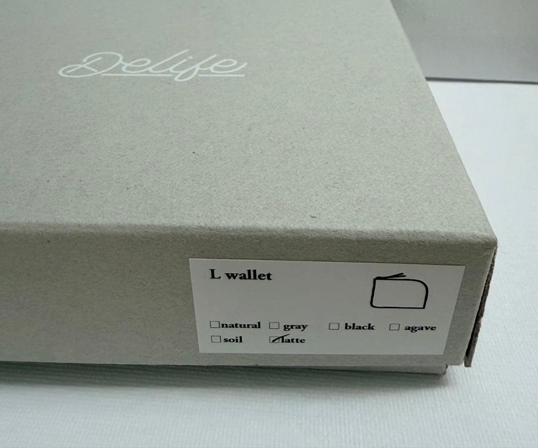 【新品未使用】　DELIFE デライフ　コンパクト　財布　L Wallet 本革